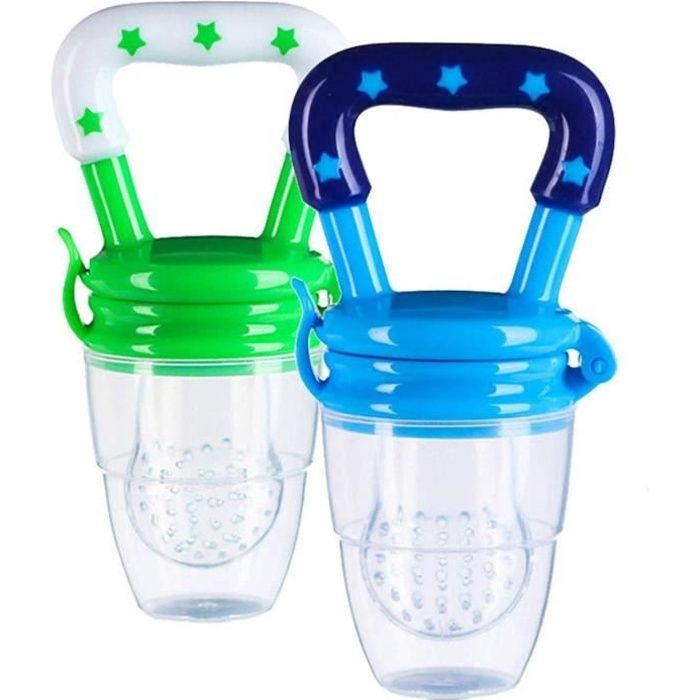 Clevamama Grignoteuse Bébé - Sucette d'Alimentation avec Tétine  Supplémentaire en Silicone (+6 mois) : : Bébé et Puériculture