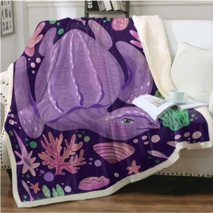 Tex family Plaid Couverture Polaire Sherpa Fantasy HD Avion Gratte-ciel