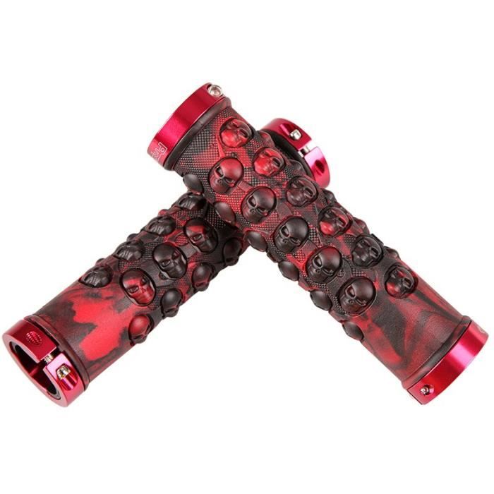 Lot De 2 Poignées De Guidon De Vélo En Caoutchouc - Antidérapantes, Couleur Marron Foncé, Longueur 157mm