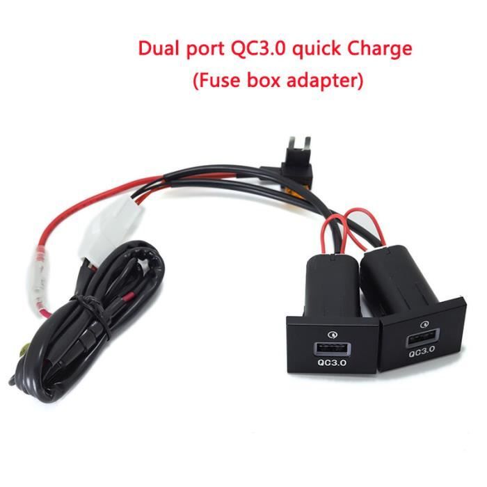 Powery Câble de chargement de voiture avec Micro-USB 1A Noir