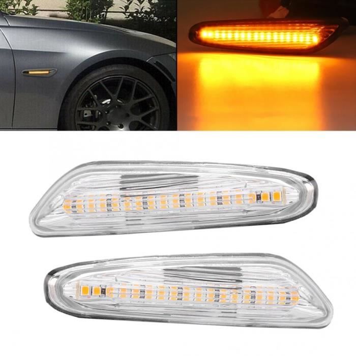 1 paire 12V Voiture FREIN À LED Clignotant Feu De Position Latéral Indicateur Lampe Fit Pour BMW E82 E88 E60