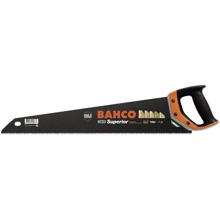 Scie égoïne BAHCO 475mm 9 dents 10 pointes - vue 1