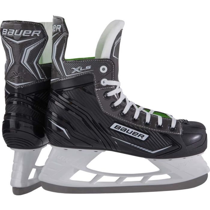 Bauer patins de hockey sur glace X-LS polycarbonate noir/blanc