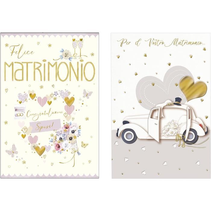 Organisateur De Cartes De Vœux De Mariage 'Notre Mariage' - Classeur Avec Perforatrice Et 20 Pochettes, Cadeau Souvenir