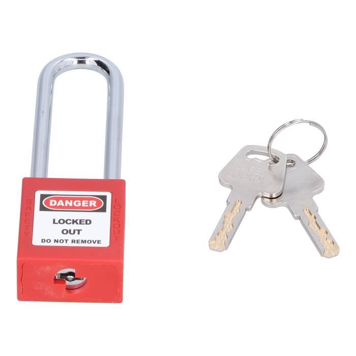 Cadenas De Sécurité En Acier Inoxydable 60mm Avec 4 Clés - Antivol, Étanche Et Robuste