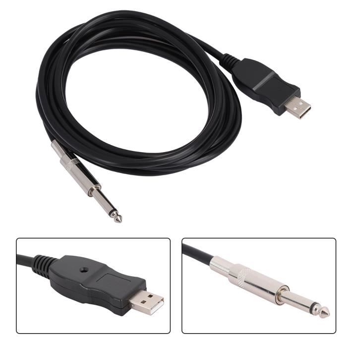 ROSENICE Câble De Guitare Électrique Blindé 3m - Qualité Pro Anti-Bruit