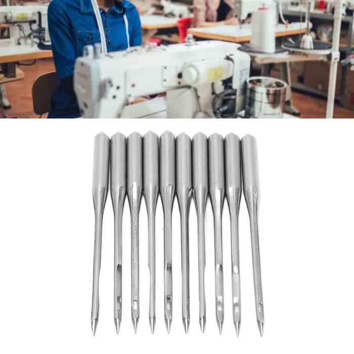 Lot De 5 Aiguilles Pour Machine à Coudre SINGER 110/18 - Pour Tissus Lourds Comme Le Jean, La Laine Ou Le Velours - Compatible Avec Singer, Brother, Janome, Etc.
