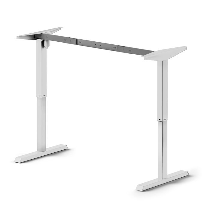 Emuca Table motorisée réglable en hauteur Table réglable en hauteur Acier Peint en blanc Emuca Table motorisée réglable en hauteur Table réglable en hauteur Acier Peint en blanc