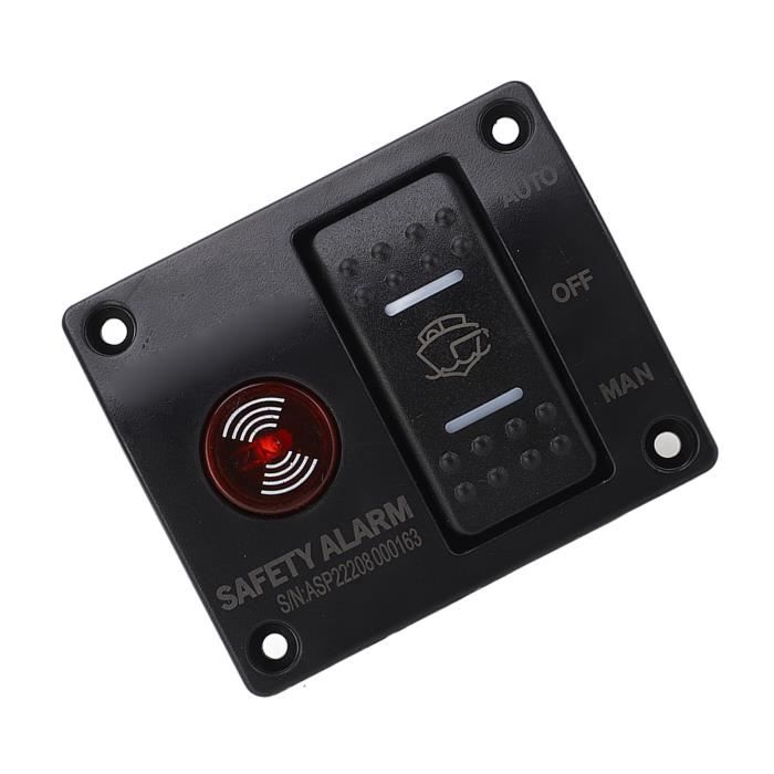 SEAFLO Panneau De Commutation 3 Voies Pour Pompe De Cale  Automatique Arr%c3%aat Manuel Disjoncteur Int%c3%a9gr%c3%a9