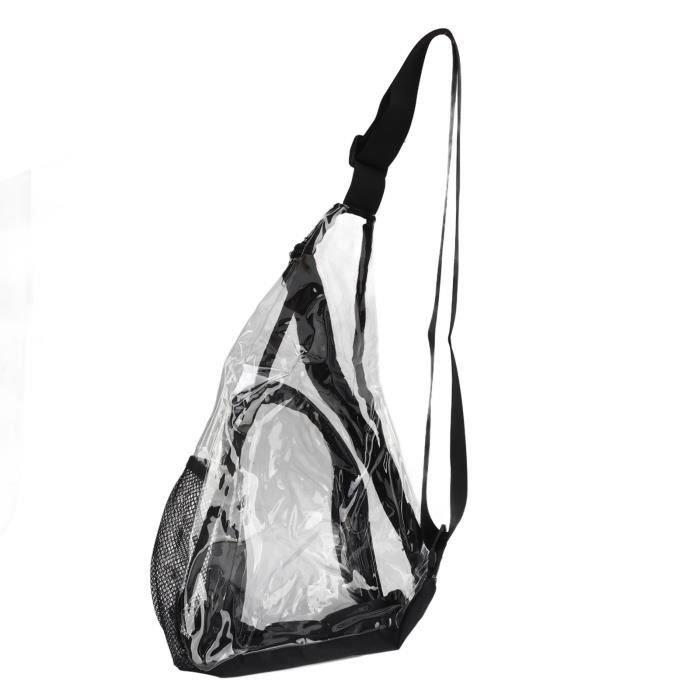 Sac à Dos Transparent Avec Cordon – PVC Imperméable – Idéal Pour Sport, Plage, Voyage – Sac Léger Et Pratique