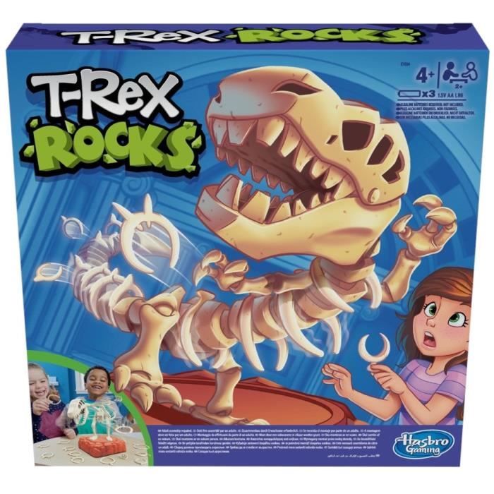 T Rex Rocks Game Jeu de société - HASBRO - T-Rex Rocks - Blanc - Pour Enfant - Intérieur ...