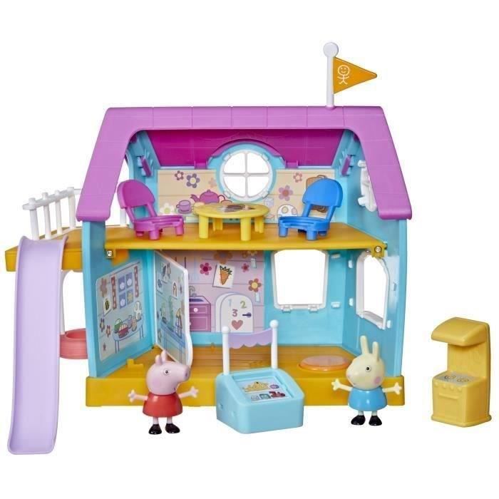 ♢ Jouet Voiture Véhicule Peppa Pig Avec Trois Figurines