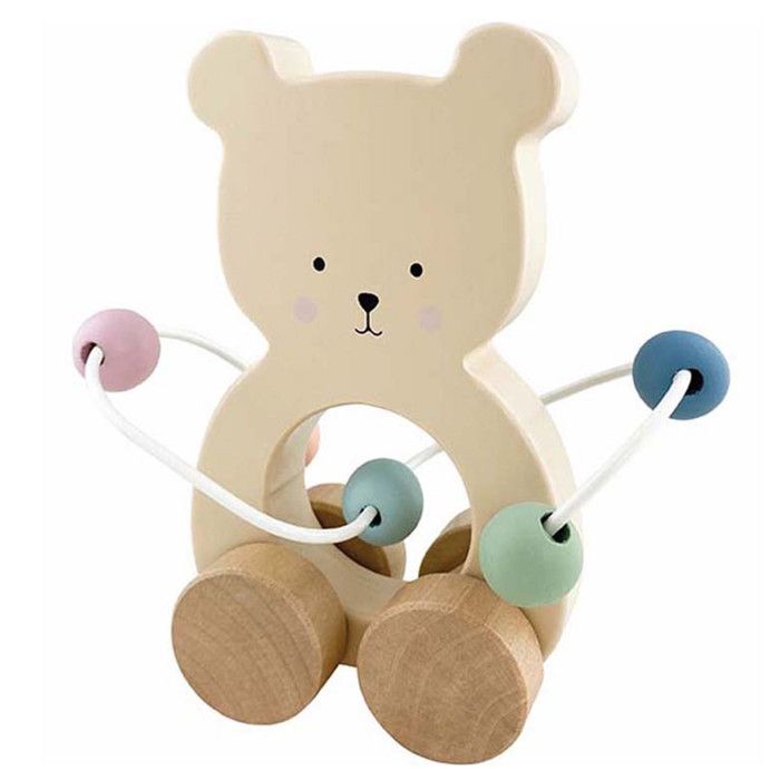 Jabadabado Jabadabado Jabadabado Jouet en bois à tirer Boulier Ours Jabadabado Jabadabado Jabadabado Jouet en bois à tirer Boulier Ours