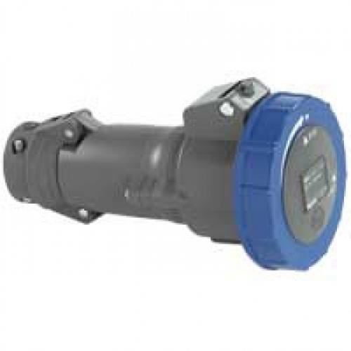 Prise droite femelle 16 ampères 2p+t ip55 bleu legrand hypra 51176