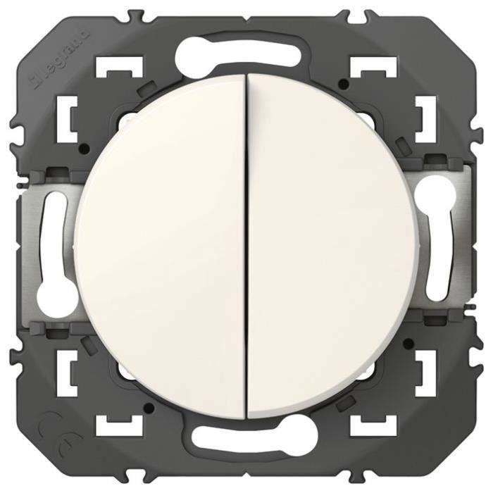 LEGRAND - Double va-et-vient 10A blanc Dooxie