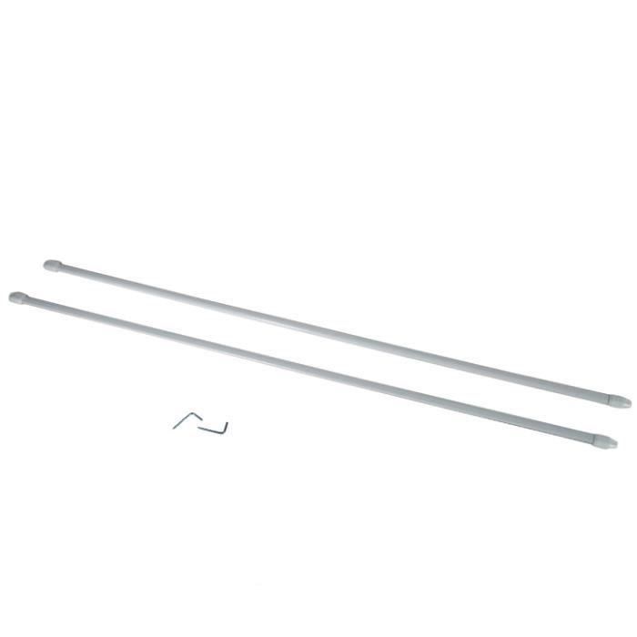 Lot De 2 Tringles Rideaux Ovale Extensible Blanc 40 X 65cm Voilage Decoration 448 Cdiscount Maison