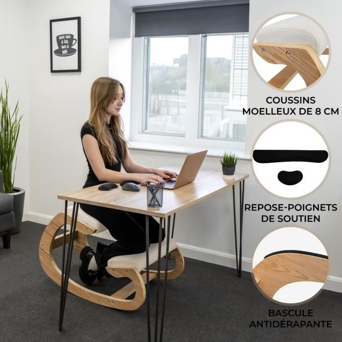 Chaise Ergonomique à Genoux Tabouret à Bascule Orthopédique Posture