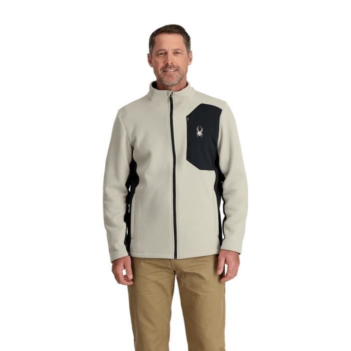 Polaire Spyder Bandit Homme Sandstorm Ski Fermeture a glissiere centrale inversee Polaire extensible