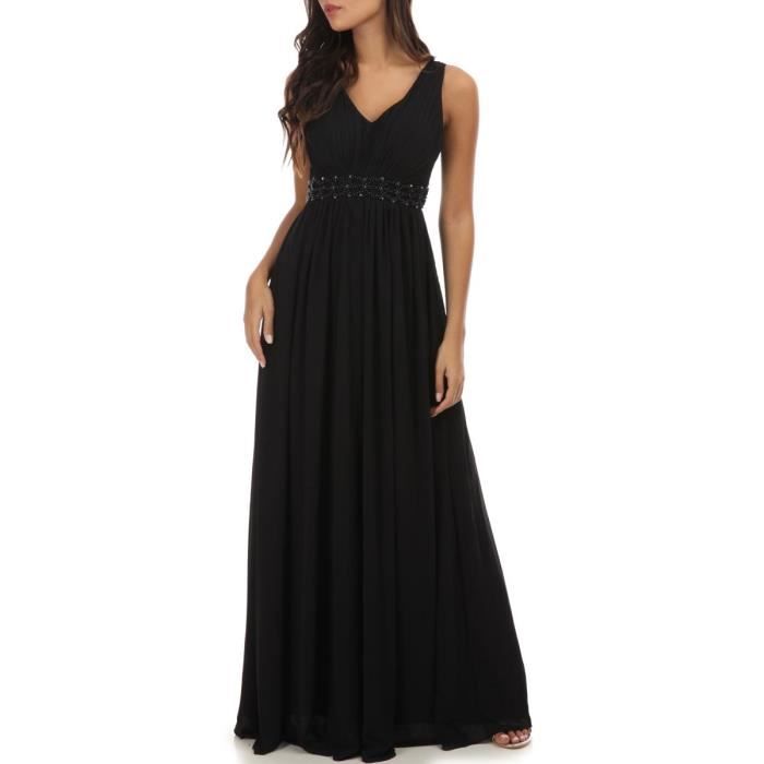 robe noire fluide