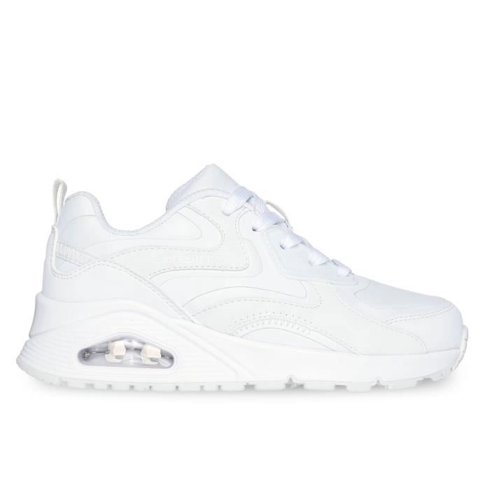 Skechers Chaussures - SKECHERS - Uno Gen1 - Color Surge - Garçon - Blanc - Cuir - Scratch