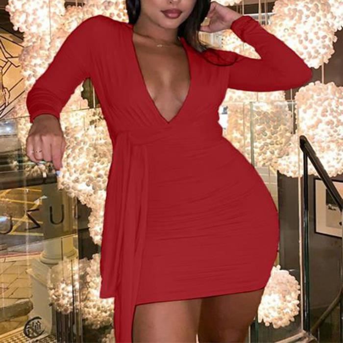 robe sexy rouge