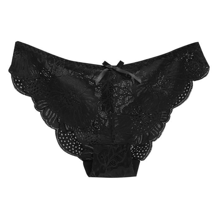 Culotte Femme En Maille Transparente Teyli - Coupe Classique Doublée Coton - Lingerie Légère Et Confortable