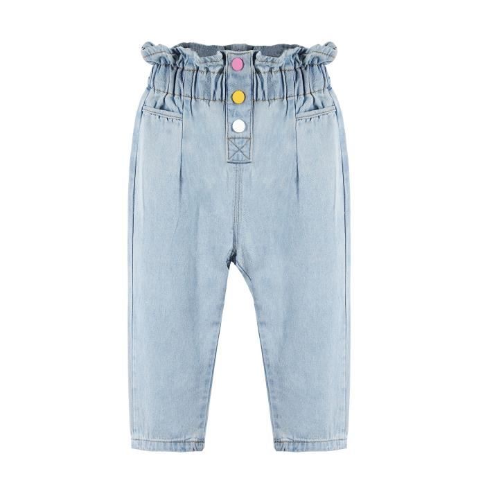 KIDSCOOL SPACE Jupe En Jean D'été Pour Bébé Fille, Robe