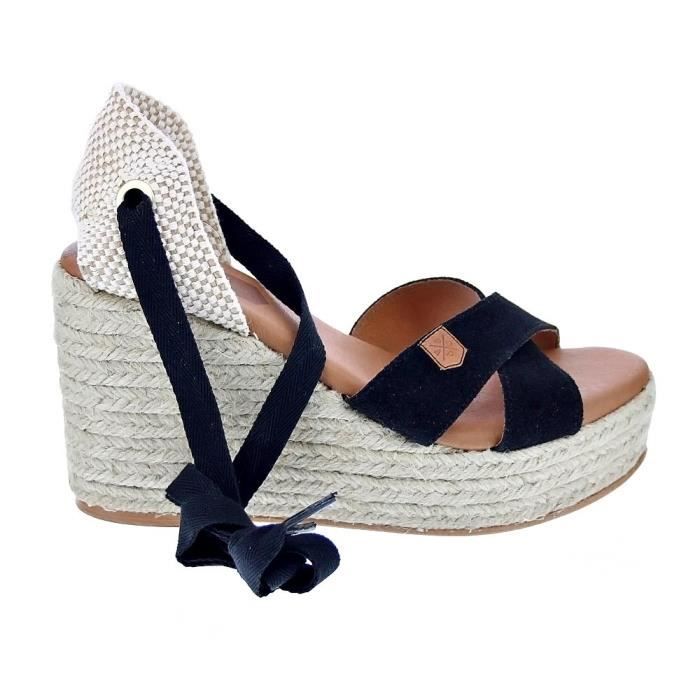 Sandales I Love Shoes Danielle – Noires, Talon Compensé 6,5 Cm, Taille 38, Neuves