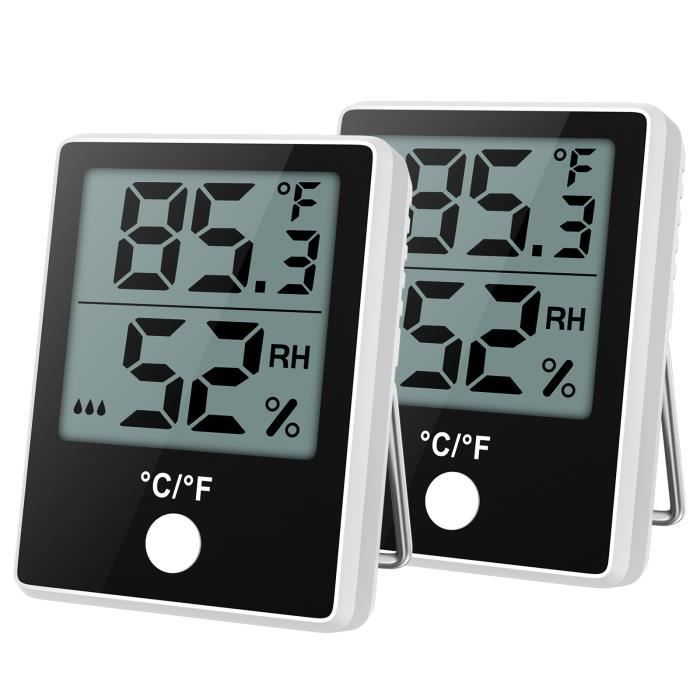 Thermomètre Hygromètre Intérieur Bluetooth, Mini Thermomètre D'intérieur,  Capteur de Moniteur de Température, Hygromètre Numér[52] - Cdiscount  Bricolage