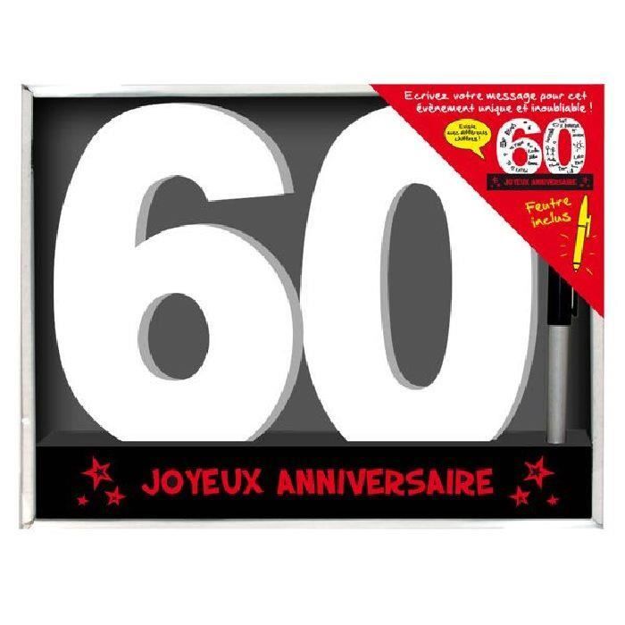 Dedicaces 3d Anniversaire 60 Ans 23 X 29 Cm Achat Vente Livre D Or Dedicaces 3d Anniversaire 6 Cdiscount