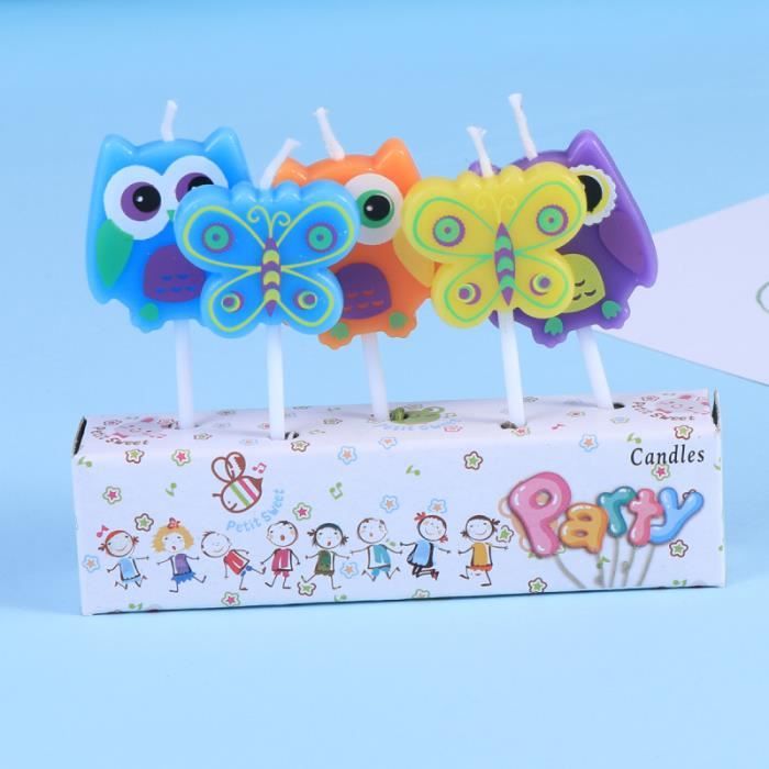 5 Pieces Boite Gateau Topper Bougies Artisanat Mignon Dessin Anime Decor Fete Fournitures Pour Bougeoir Chandelier Achat Vente Bougeoir Chandelier Cdiscount