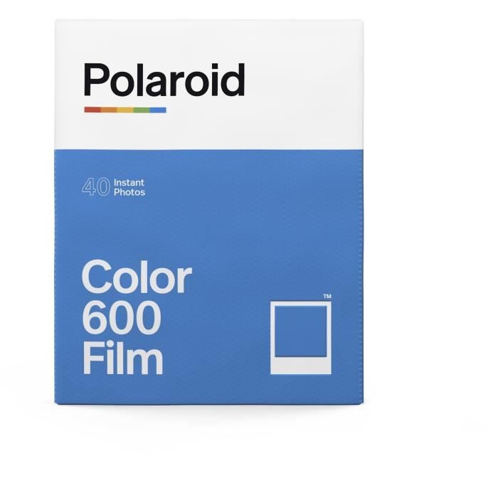 Pack de 40 films instantanés couleur 600 Polaroid - Cadre blanc