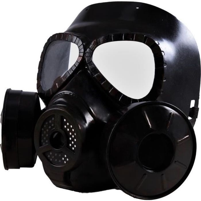 Masque à gaz noir adulte factice - PTIT CLOWN - Thème zombie - Halloween -  Cdiscount Jeux - Jouets