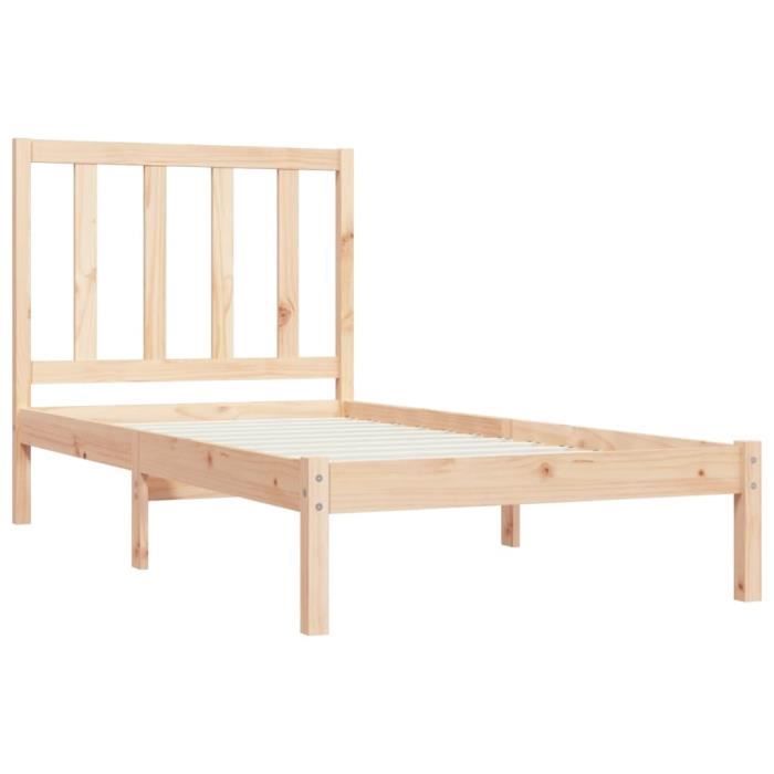 Lit en pin FELIX-2, 90 x 190 cm, vernis naturel | Leroy Merlin