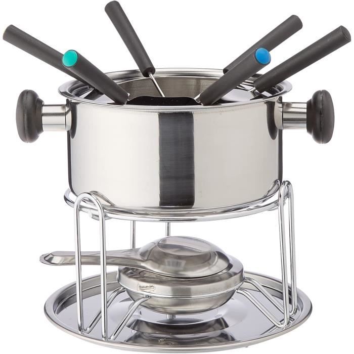 Mäser Service à fondue en acier inoxydable et cuivre Mäser Service à fondue en acier inoxydable et cuivre