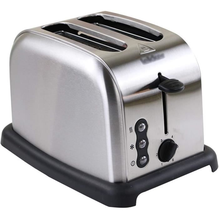 Grille-Pain WMF Bueno Pro - 2 Fentes - Grille Réchauffe-viennoiseries - 6 Niveaux Brunissement - 870W