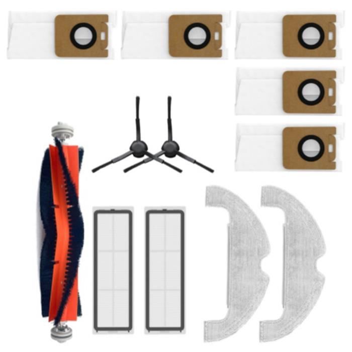 Pièces Rechange Dreame Kit Accessoires Aspirateur Robot Dreame - 20 Pièces Pour Z10 Pro, D10 Plus, L10 Plus - Brosses, Filtres, Chiffons Entretien Aspirateur Automatique
