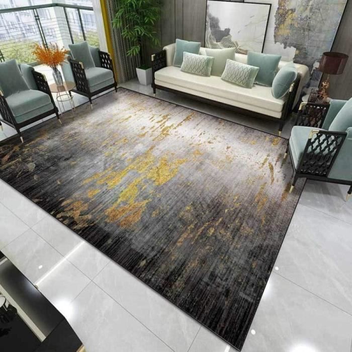 Tapis Gris/Jaune 200 X 200 Adirondack | Maisons du Monde