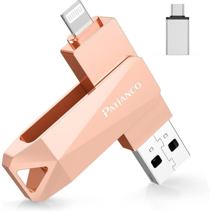 Apple MFi Clé USB 128 Go pour iPhone Stockage iPhone USB pour