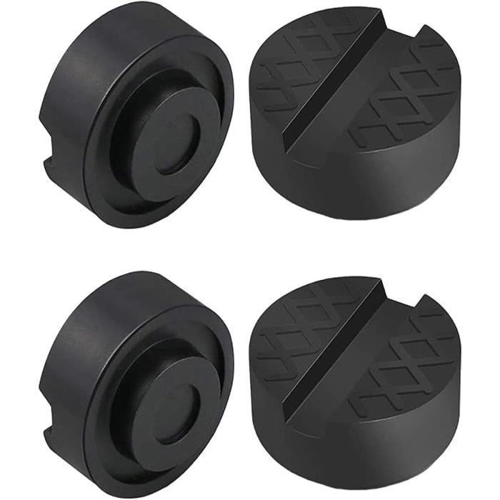 Coussin De Cric En Caoutchouc Pour Voiture - Diamètre 65 Mm, Hauteur 33 Mm, Anti-glissement, Protection Châssis