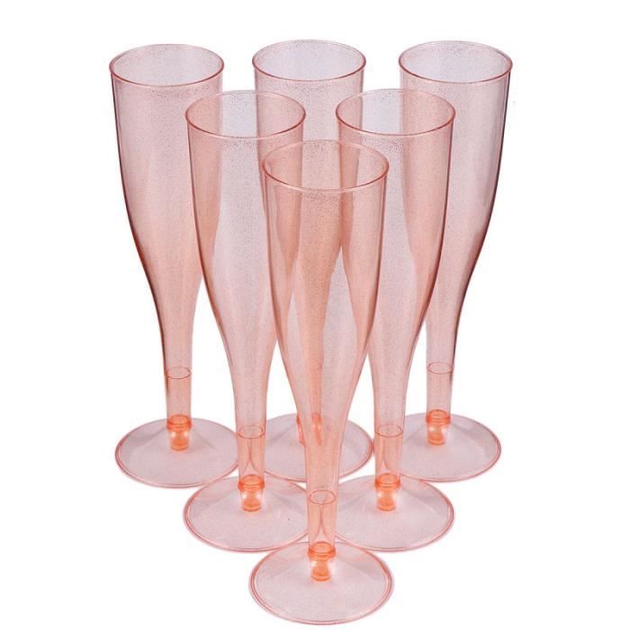 Flûtes à champagne en plastique jetables