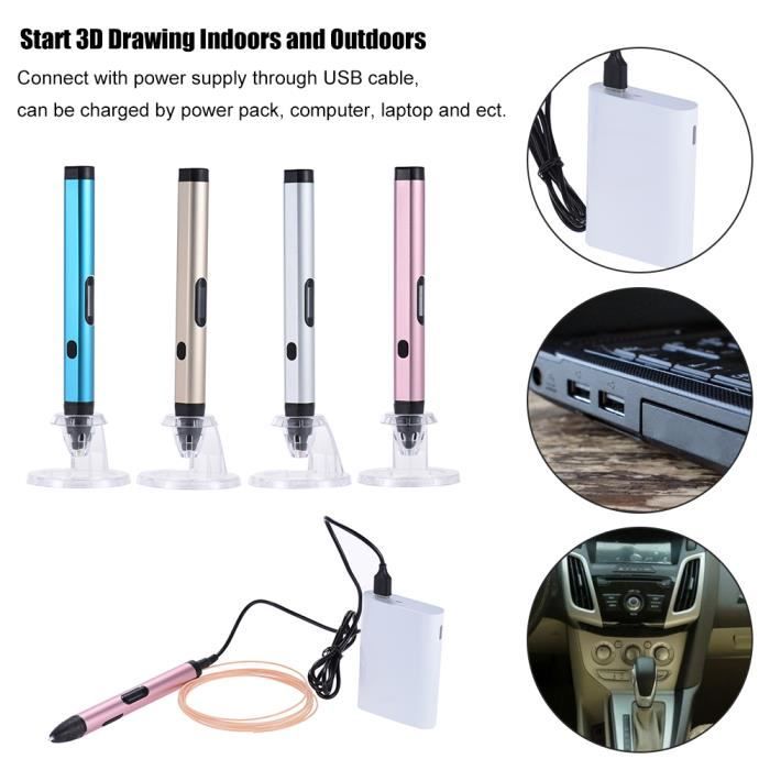 Dewang DW-X4 Stylo d'impression 3D Ecran OLED 3 Mode de température ...