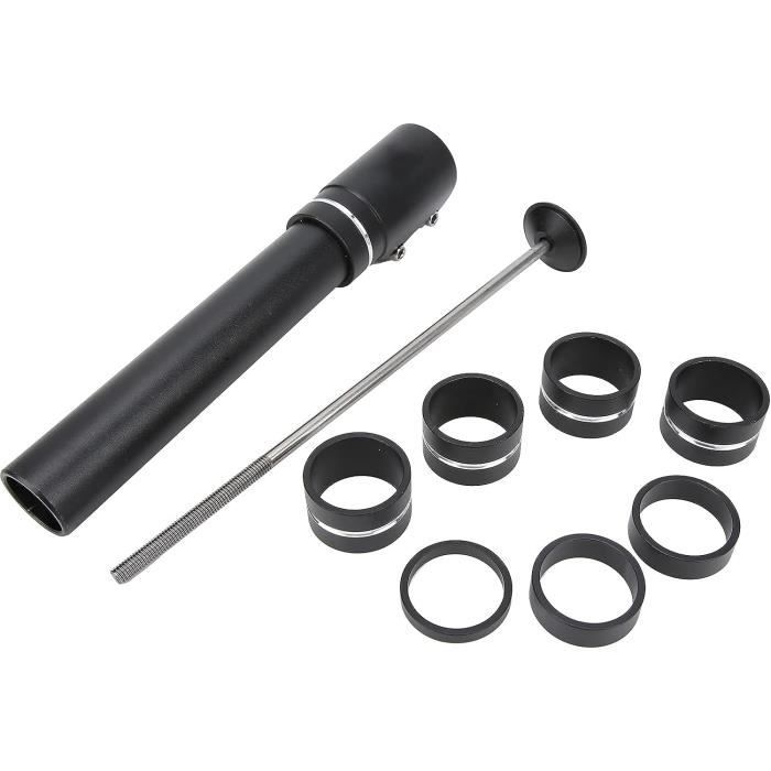 Adaptateur De Fourche Arrière Universel Pour Moto - Béquille Paddock, Largeur Réglable, Charge Max 160 Kg - Noir