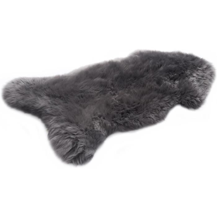 Cakla Peau d'agneau véritable 210-200 cm x 55-65 cm