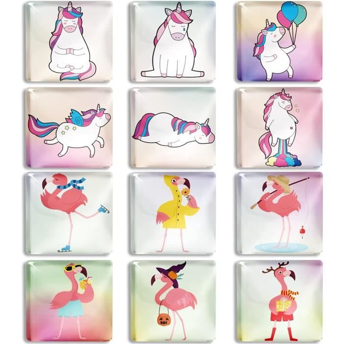 Tadpolez – 12 Aimants Frigo Animaux – PVC 4,5-5 Cm – Éducatifs – Dès 1 An – Cadeau
