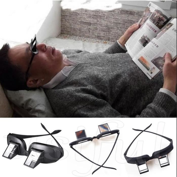 Lunettes Paresseuses - Prisme 90°, HD, Pour Lire Ou Regarder La TV Allongé - Confort Des Yeux Et Cou