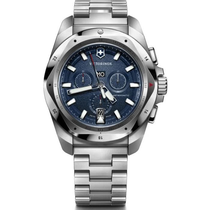 Montre Quartz Homme - Victorinox I.N.O.X. 241985 - Acier inoxydable - Bleu - Argent Montre Quartz Homme - Victorinox I.N.O.X. 241985 - Acier inoxydable - Bleu - Argent