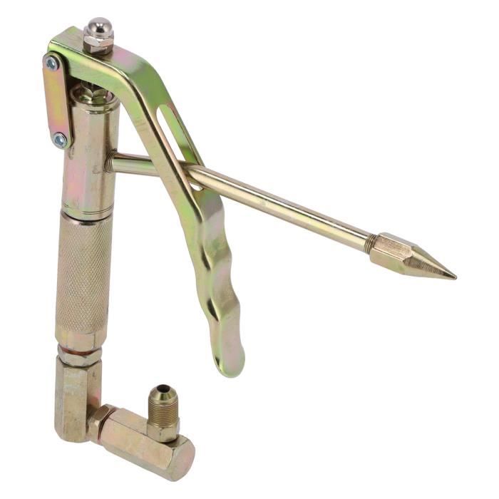 Kit 4 Adaptateurs Pistolet à Graisse 90° - Coupleur, Embouts Aiguille - Argent - Neuf