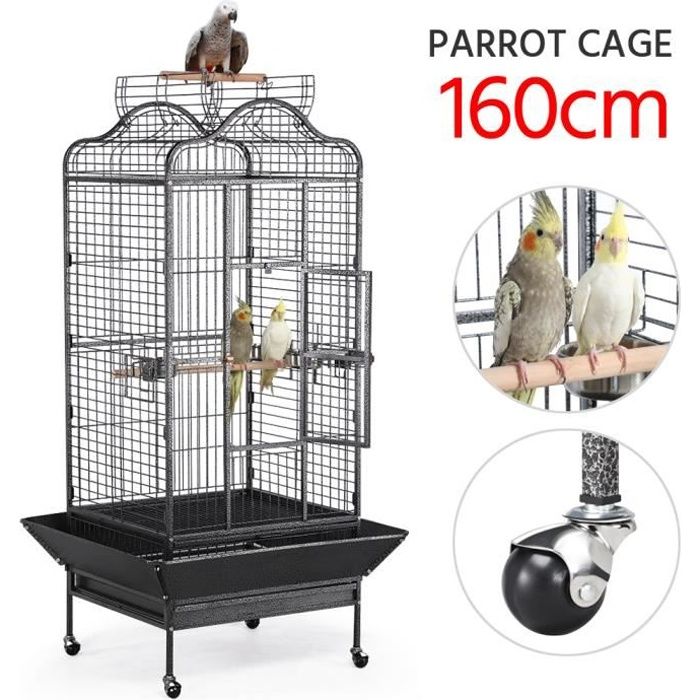 Yaheetech Grande Cage Oiseaux pour Perroquet Ara Gris du Gabon