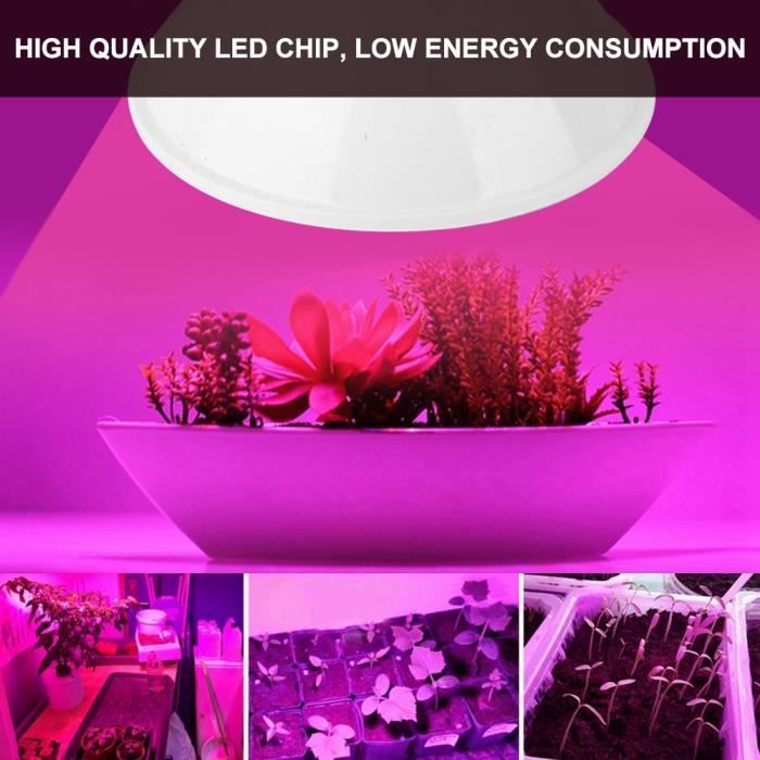 yosoo lampe horticole led 260led pour plantes - culture intérieur - économie d'énergie